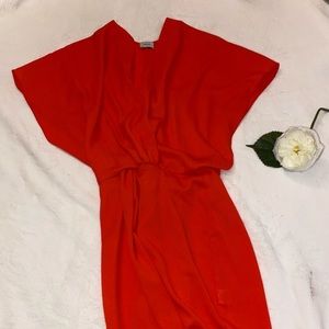 Sheer Orange Dress